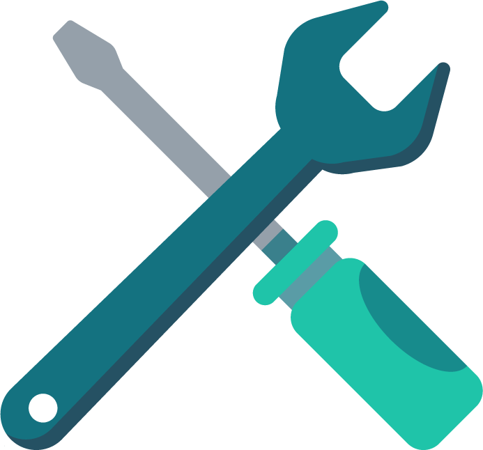 screw driver and spanner